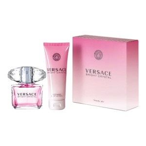 Versace Bright Crystal zestaw - woda toaletowa 90 ml + balsam do ciała 100 ml