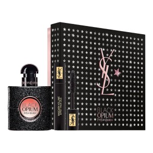 Yves Saint Laurent Black Opium zestaw - woda perfumowana 30 ml + Mascara Effet Faux Cils No.1 - 2 ml