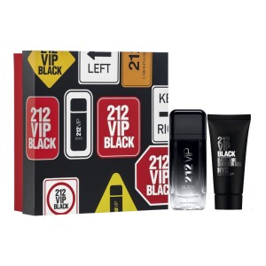 Carolina Herrera 212 VIP Black zestaw - woda perfumowana 100 ml + żel pod prysznic 100 ml