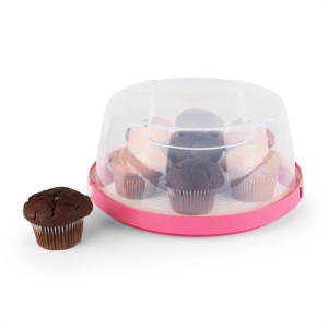 Klarstein Pinkkäppchen, ružový, kryt na tortu, box na koláč, ?26 cm
