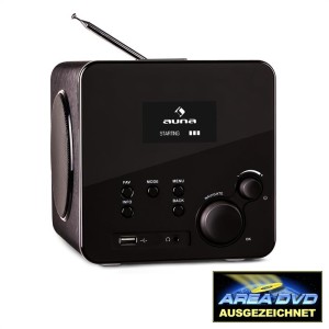 Auna Radio Gaga, internetové rádio, WLAN/LAN, DAB/DAB+, FM, USB, AUX