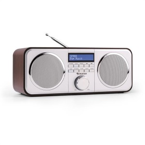 Auna Georgia DAB-rádio, DAB+, FM, predvoľby staníc, budík, AUX, čierne