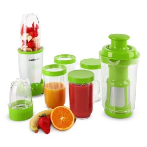 OneConcept Smoothy, 350 W, 18-dielny, stolný mixér, zeleno-biely