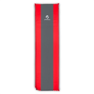 Yukatana Goodrest 10, izolačná podložka, nafukovací matrac, 10 cm hrubá, samonafúkanie, červeno-sivá