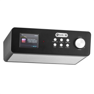Auna KR-200, čierne, kuchynské rádio, zabudovateľné, 2,4" farebný displej, WiFi, DAB+