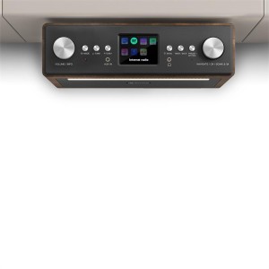 Auna Connect Soundchef, kuchynské rádio, inštalovateľné na spodnú stranu skrinky, internet, DAB+, FM, 2x3" reproduktory, orech