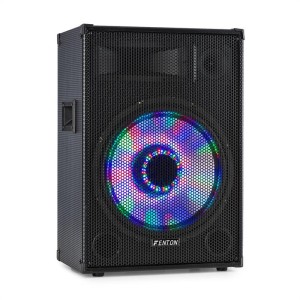 Fenton TL15LED, 3-cestný pasívny reproduktor, RGB LED, 15“ woofer 800W, stredový horn, tweeter