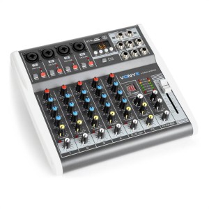 Vonyx VMM-K602 6-kanálový hudobný mixážny pult, bluetooth, USB-Audio-Interface