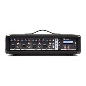 Power Dynamics 4-kanálový mixér s integrovaným zosilňovačom PDM-C405A, 800 W max., USB a SD slot