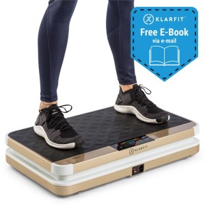KLARFIT Vibe VX, vibračná plošina, 200 W, 3 programy, AudioConnect, biela