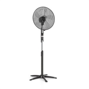 Klarstein Summer Vibe, stojanový ventilátor, 16" (40 cm), 55 W, 2040 m?/h, oscilácia 65°, čierny
