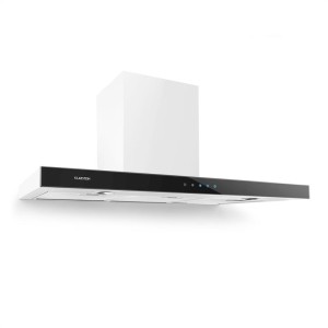 Klarstein Bon Vivant Noir, 90 cm, 650 m?/h, komínový digestor, časovač, sklo