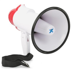 Vexus MEG020, megafón, 20 W, funkcia nahrávania, siréna, prevádzka na batérie, popruh