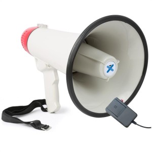 Vexus MEG040, megafón, 40 W, funkcia nahrávania, siréna, mikrofón, prevádzka na batérie, popruh