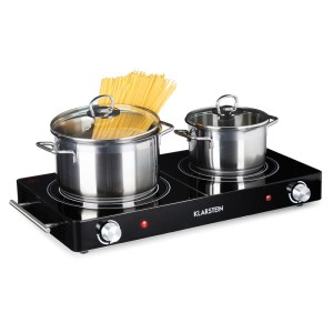 Varná doska Klarstein VariCook Duo, 3000 W, ušľachtilá oceľ, držadlá, čierna