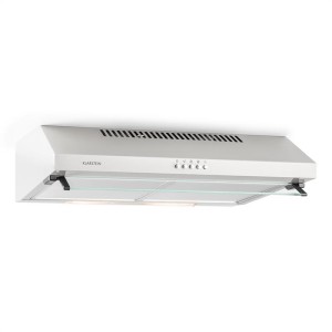 Klarstein Purista, vstavaný digestor, kov, sklo, 60 cm, 166 m?/h, montáž na stenu