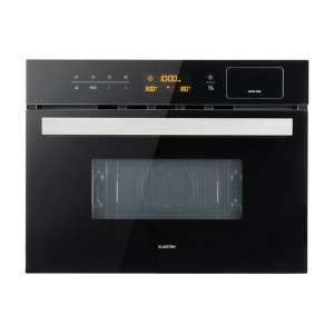 Klarstein Luminance Steam, vstavaná mikrovlnná rúra, 34 l, mikrovlnná rúra: 900 W, čierna