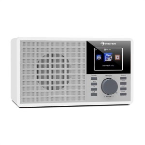 Auna IR-160, internetové rádio, WiFi, USB, AUX, UPnP, 2.8" TFT-displej, diaľkové ovládanie, biela farba