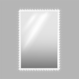 OneConcept Goldmund, LED krištáľové nástenné zrkadlo, 120x80, infračervený senzor, 30 LED/meter