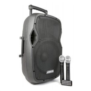Vonyx AP1200PA mobilné PA zariadenie 30 cm (12'') bluetoothUSB SD MP3 VHFnabíjacia batéria