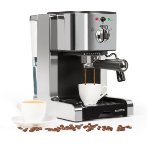 Klarstein Passionata 15, espresso kávovar, 15 barov, capuccino, mliečna pena, strieborný