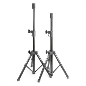 Vonyx PA reproduktorový statív-pár 2 x reproduktorový stojan príruba 69-135 cm čierna farba