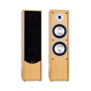 Auna Linie-300-BH, pár stĺpových reproduktorov, 80 W RMS, dub