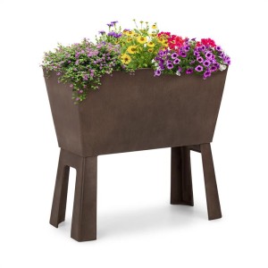 Blumfeldt Mammutgrow Flex, vyvýšený záhon, 75 x 70 x 35 cm, UV ochrana a ochrana pred mrazom, hnedý