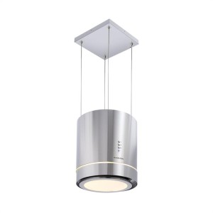 Klarstein Tron Ambience, ostrovčekový digestor, ? 38 cm, recirkulácia 540 m?/h, LED, ušľachtilá oceľ