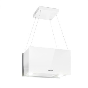 Klarstein Kronleuchter L, stropný ostrovčekový digestor, 60 cm, recirkulačný výkon 590 m?/h, LED, dotykový, biely