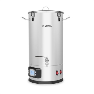 Klarstein Maischfest, sladový kotol, 5 dielov, 1500W/3000W, 25l, dotykový LCD, nerezová oceľ