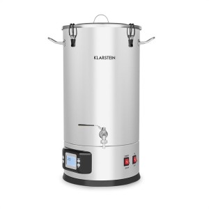 Klarstein Maischfest, sladový kotol, 5 dielov, 1500/3000 W, 30 l, LCD, ušľachtilá oceľ