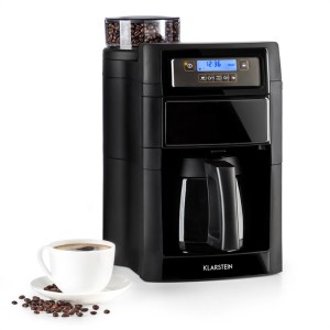 Klarstein Aromatica II Thermo, kávovar, integrovaný mlynček, 1.25 l, čierny