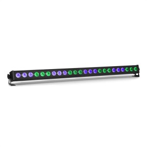 Beamz LCB244, LED svetelná rampa, 100 W, 24 x 4 v 1 LED diód v 8 segmentoch, 6, 9, 16, 30, 58 DMX kanálov