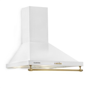 Klarstein Montblanc, digestor, 610 m?/h, 165W, 2x1,5W LED, závesná tyč, biely