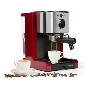 Klarstein Passionata Rossa 15, espresso kávovar, 15 barov, capuccino, mliečna pena, červený