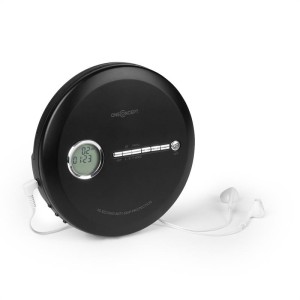 OneConcept CDC 100MP3 Discman Disc-Player, LCD ASP, zosilňovač basov, 2x1,5V; čierna farba