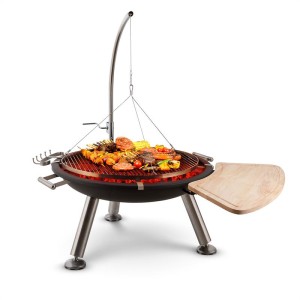 Blumfeldt Turion, šibenicový otočný gril, ohnisko, ? 80 cm, BBQ, lanový pohon, nerezová oceľ