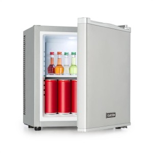 Klarstein Secret Cool, mini chladnička, minibar, 13 l, trieda A+, 0 dB, strieborná