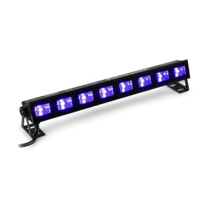 Beamz BUVW83, LED svetelná rampa, 8 x 3 W, UV/WW, 2 v 1, 30 W, Plug & Play, tichá prevádzka