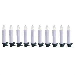OneConcept Eternal Flame 10 LED vianočných svetielok, teplá biela, diaľkové ovládanie