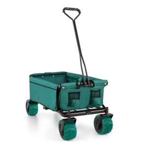 Waldbeck The Green, ručný vozík, skladací, 70 kg, 90 l, kolesá ? 10 cm, zelený