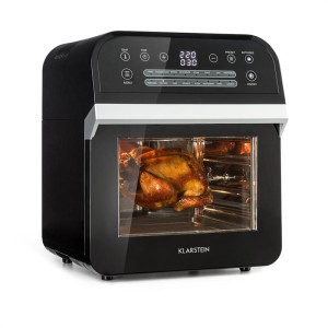 Klarstein AeroVital Cube, teplovzdušná fritéza, 1600 W, 12 l, časovač, 16 programov, čierna