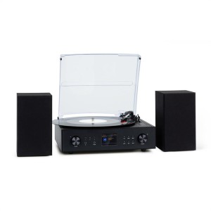 Auna Connect Vinyl, smart rádio, gramofón, 2 reproduktory, 20 W max., internet/DAB+
