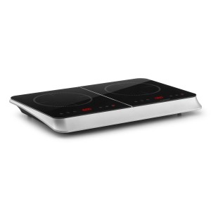 Klarstein InnoChef, indukčná varná doska, 3400 W, dotykové ovládanie, sklokeramika, strieborná