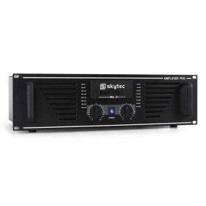 PA zosilňovač Skytec AMP 1500, 2400W, čierny koncový zosilňo