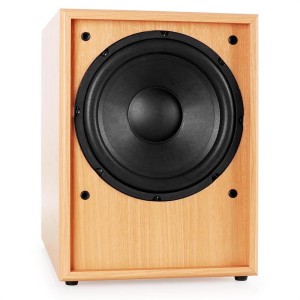 Aktívny subwoofer Auna Linie-300-SW-BH, AUX, dub