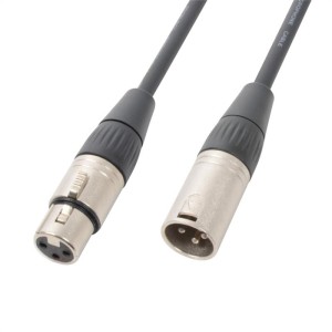 PD Connex DMX kábel, 3-pólový XLR- zástrčky, samček - samička, 120 ohmov, 12 m