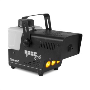 Beamz Rage 600LED, výrobník hmly, 600 W, 65 m?/min., 3 x LED, 0,5 l, káblový diaľkový ovládač