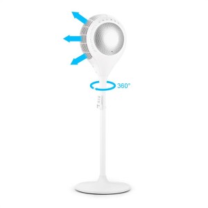 Klarstein Airflex 360°, stojanový ventilátor, senzor tela, 65 W, diaľkový ovládač, biely